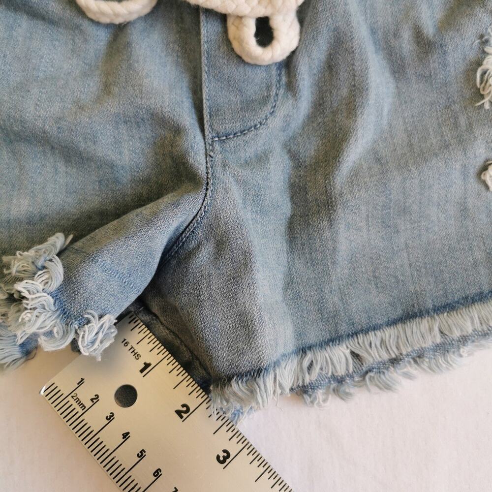 Aerie Women Summer Jean Shorts Frayed Denim size S, Blue - Picture 4 of 10